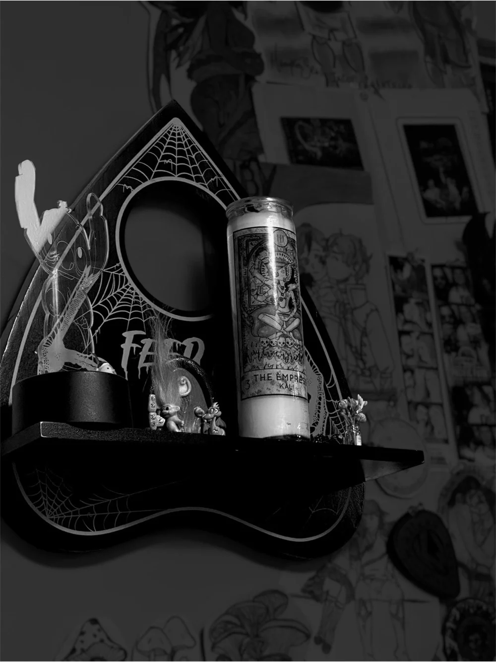 Feed My Chaos Ouija Wall Shelf